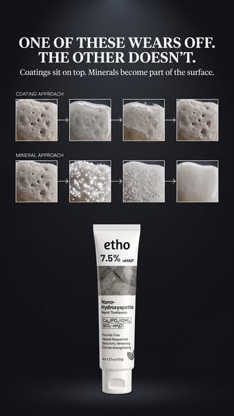 The same mineral your teeth are made of—now in your toothpaste