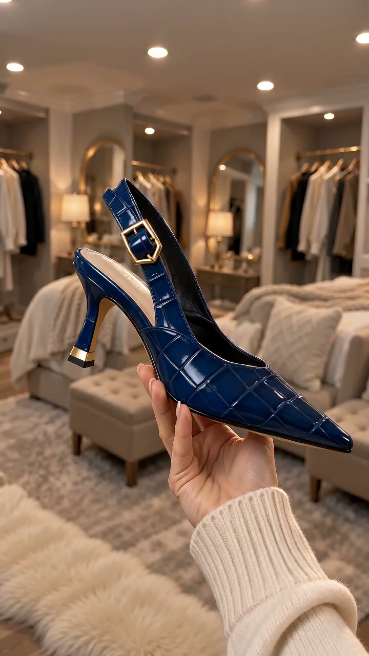 Liliane Croc Slingback Heel