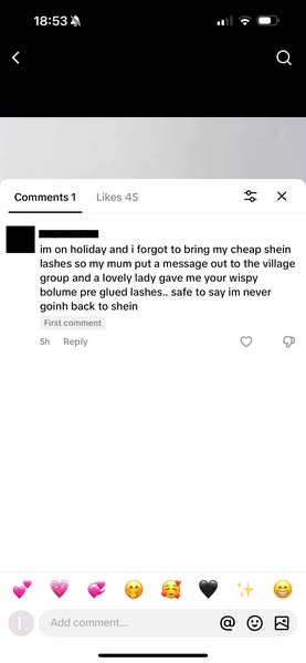 When your Shein lashes don’t make the trip…