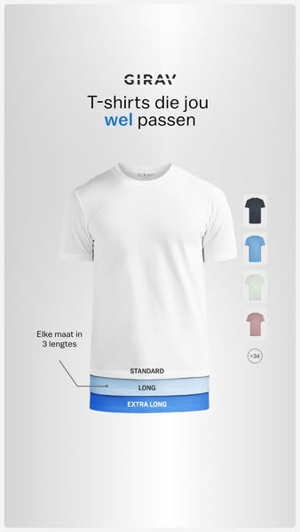 Het T-shirt dat altijd lang genoeg is