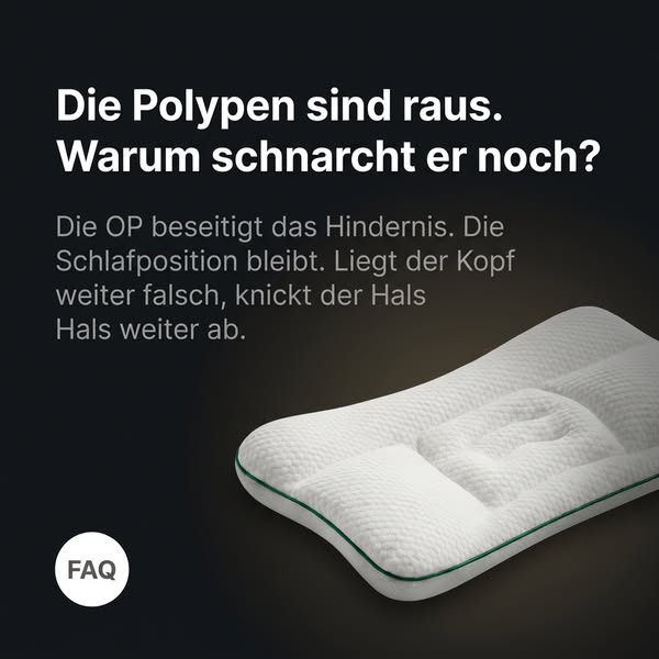 Schluss mit Schnarchen. Schütz sein Gesicht.