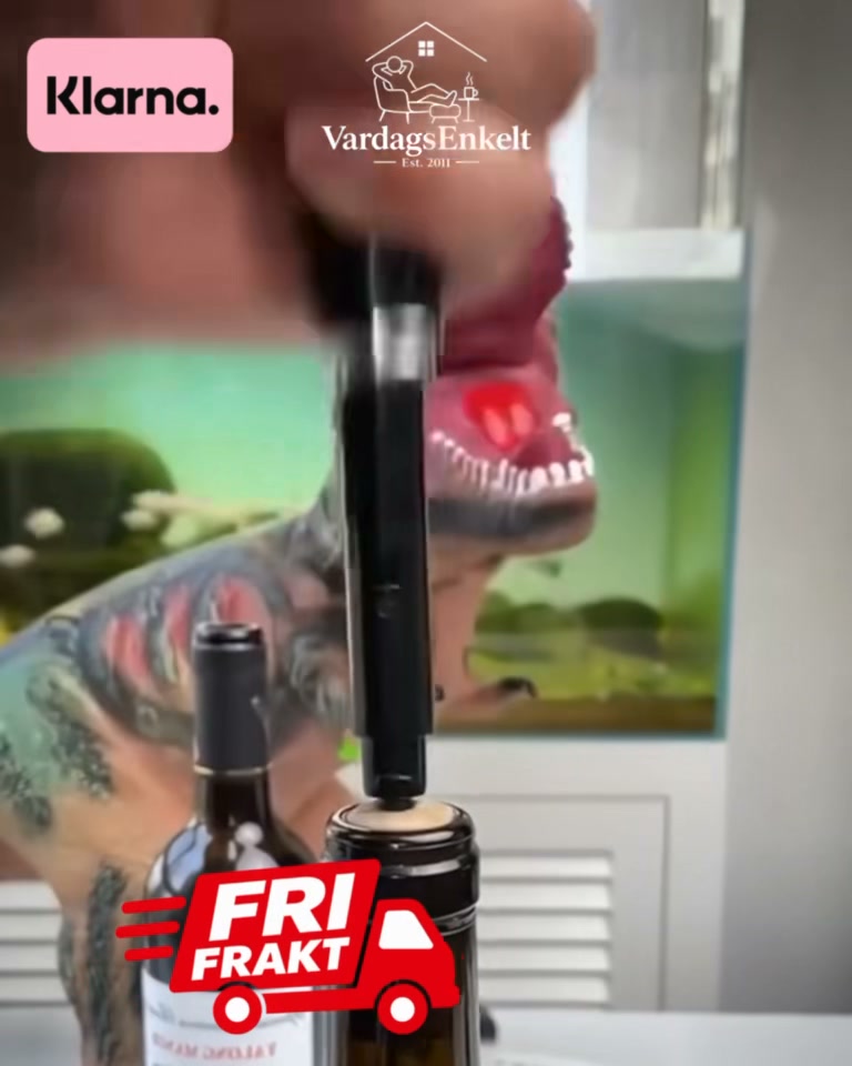 Öppna din vinflaska enkelt på bara några sekunder!
