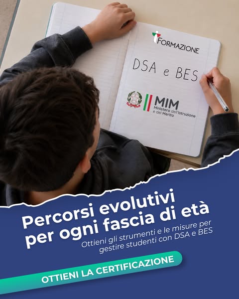 Corso DSA e BES Per Docenti ed Educatori