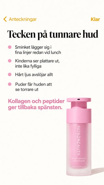 Din hud väntar inte på att bli yngre.