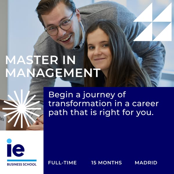 Step into your future with the Master in Management