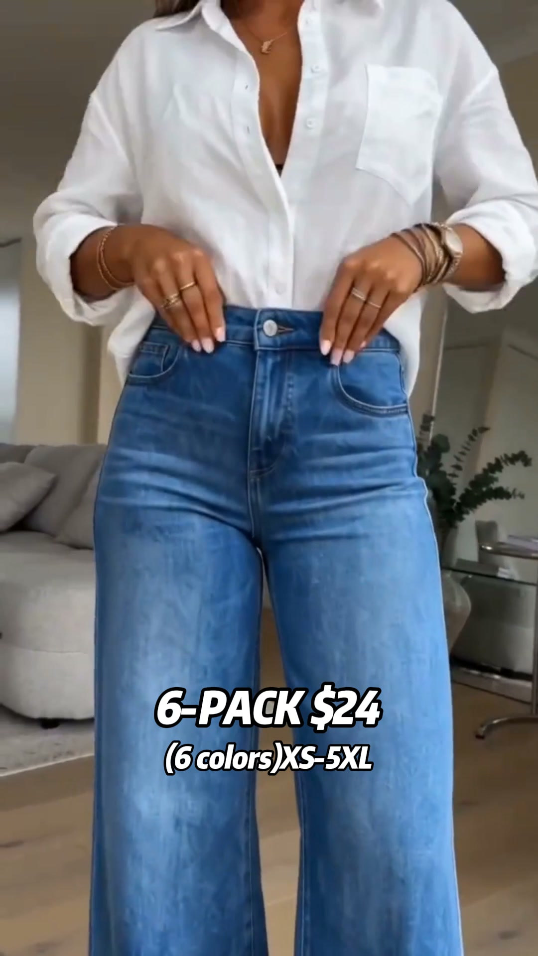 women's loose straight jeans