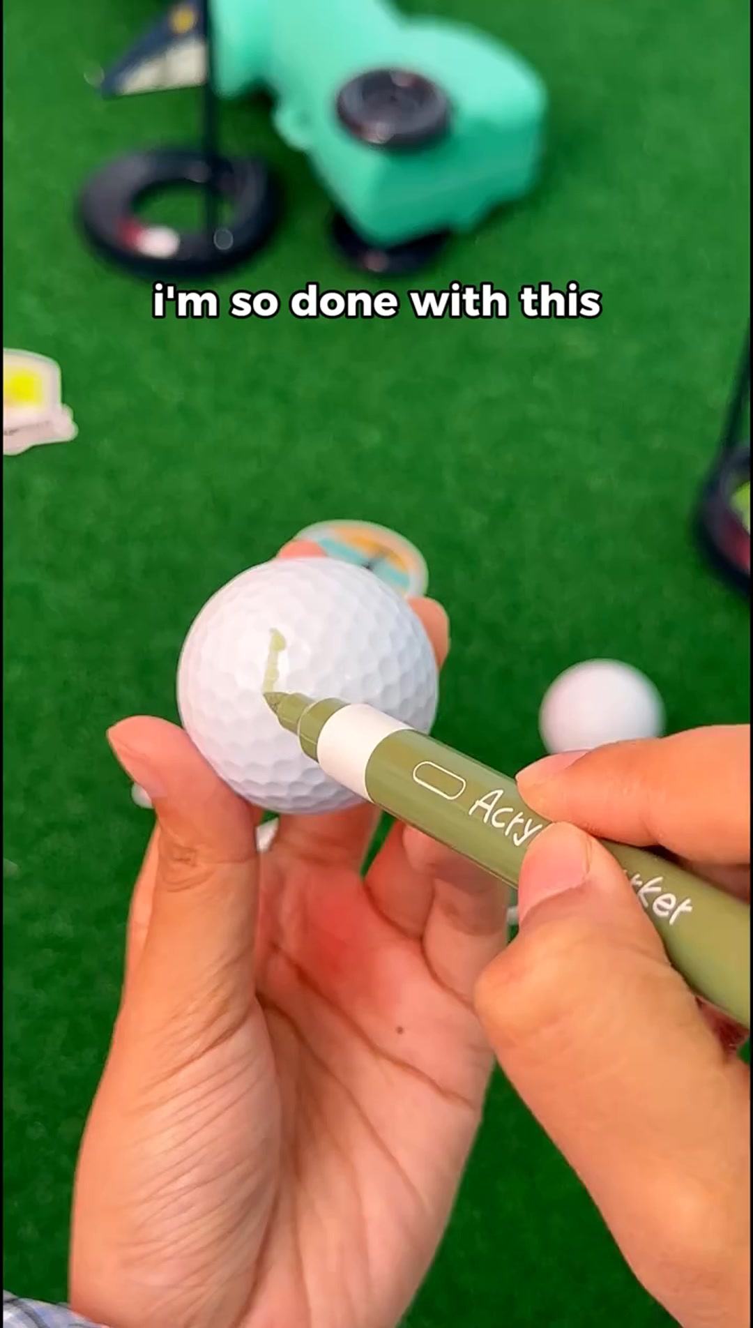 Create your custom golf ball stamp and stand out on the course.