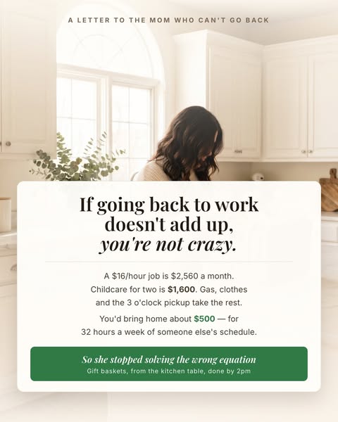 If going back to work doesn't add up, you're not crazy