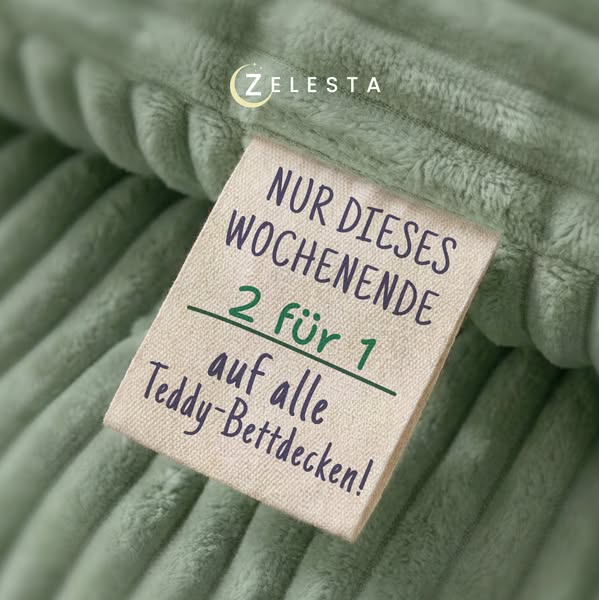 Nicht verpassen: 2 für 1 auf Teddy