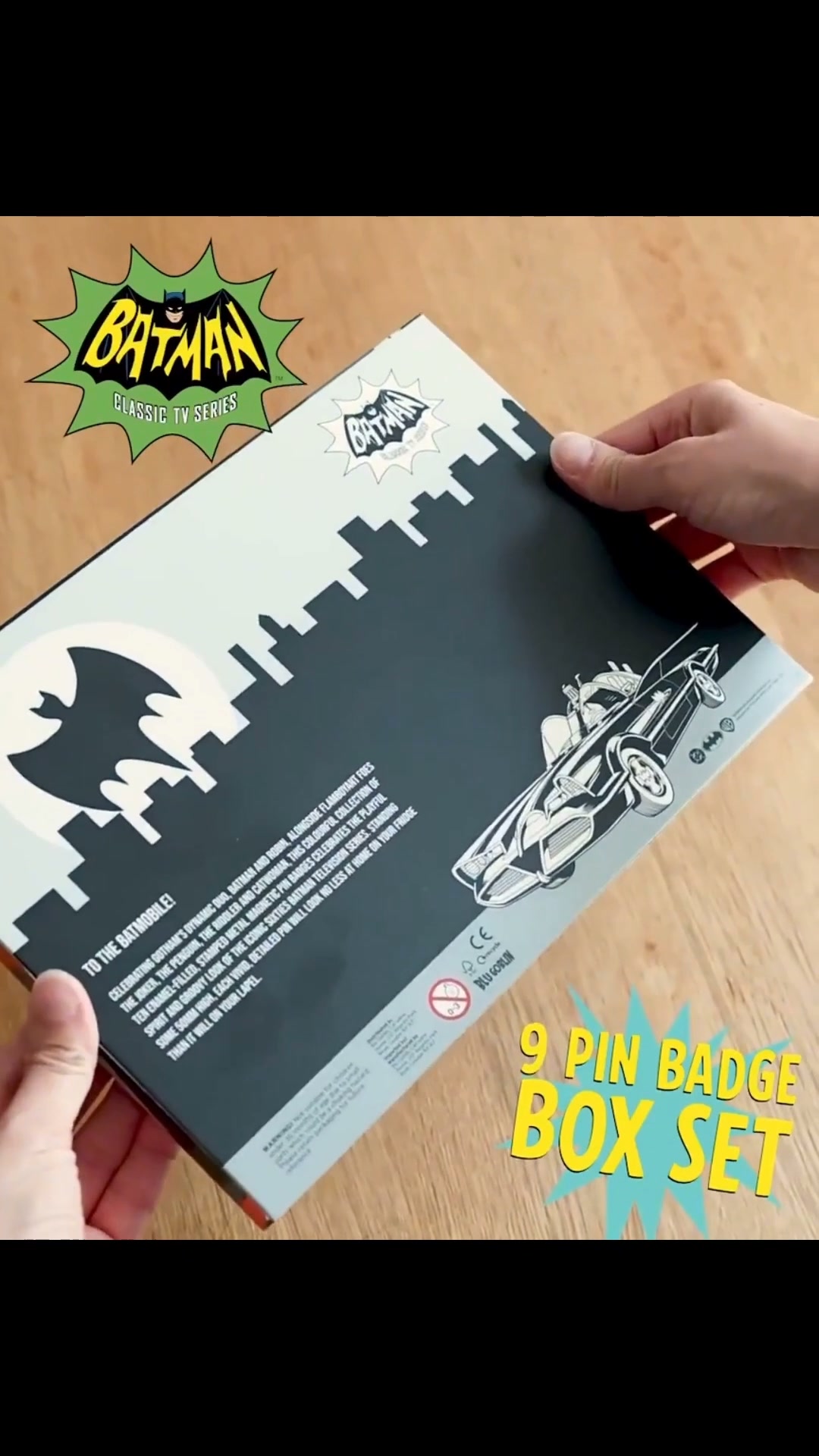 Super-Sized Batman '66 Pin Badges