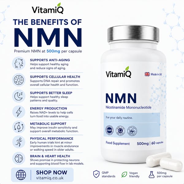 Premium NMN. Made in the UK.