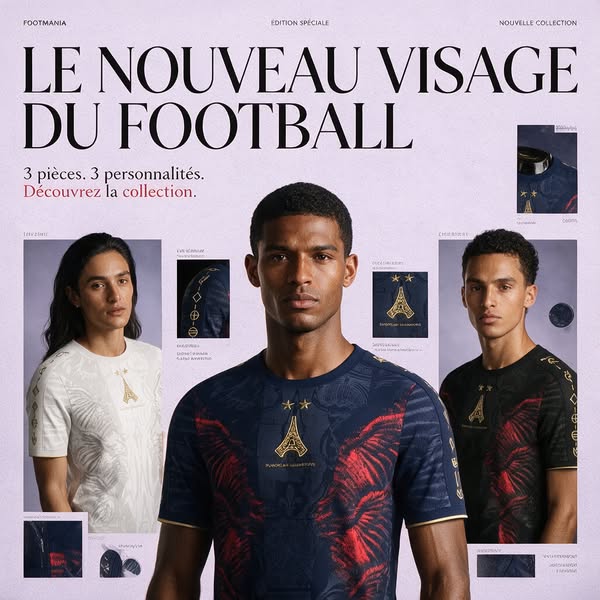 Toute l’histoire de l'équipe de France de football, réunie dans un seul maillot.