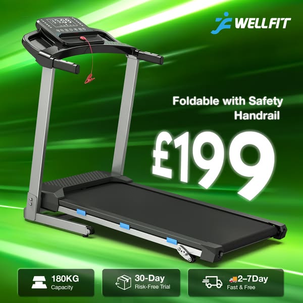 Foldable Treadmill Only £199.99
