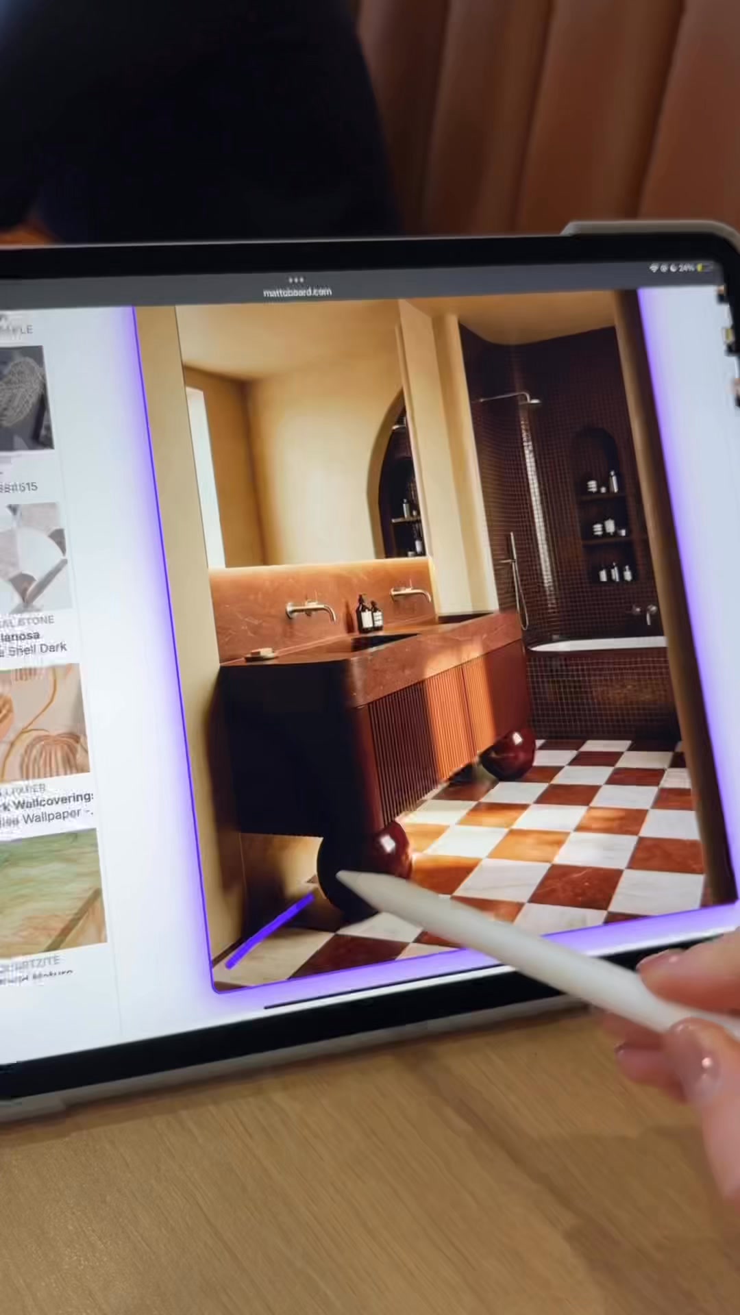 Your interior library becomes the design tool