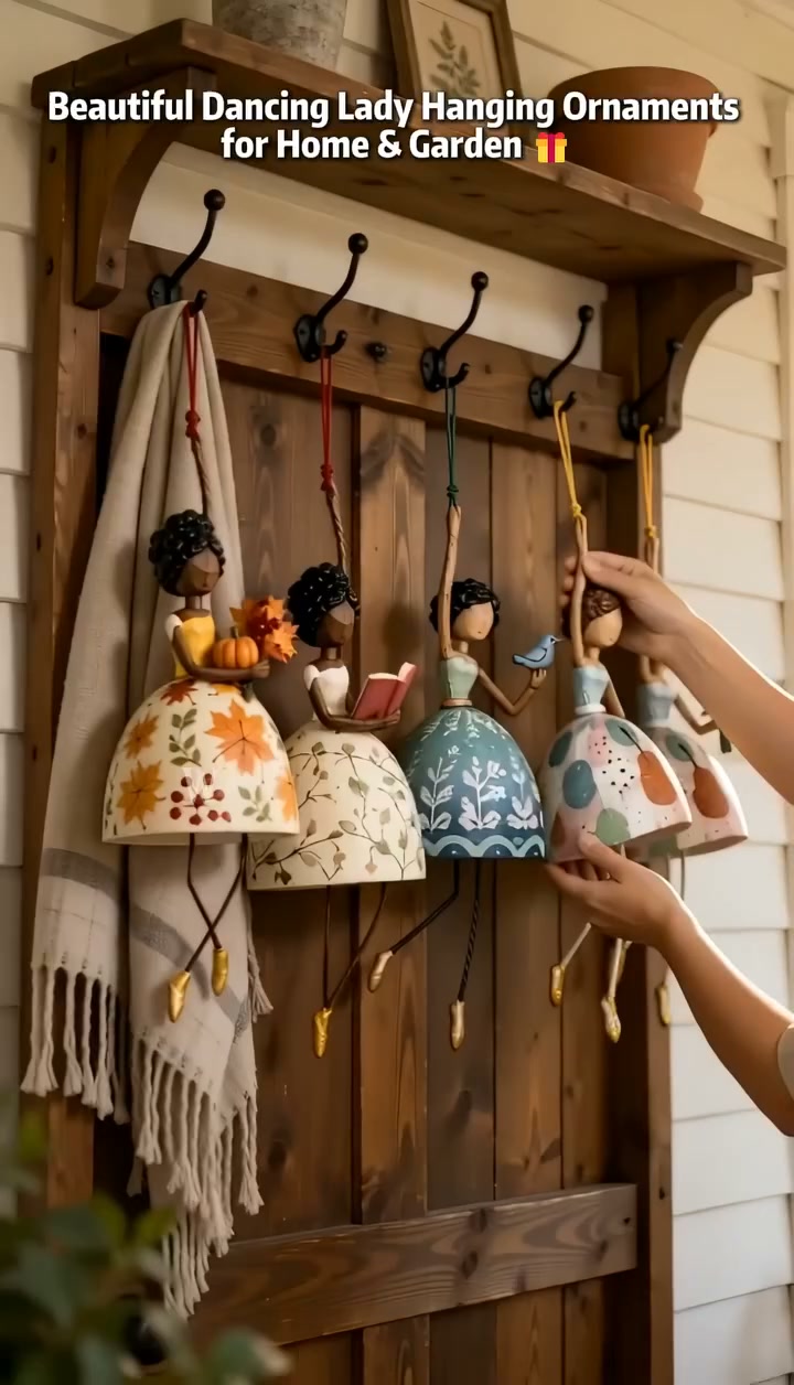 Whimsical Dancing Lady Hanging Ornament