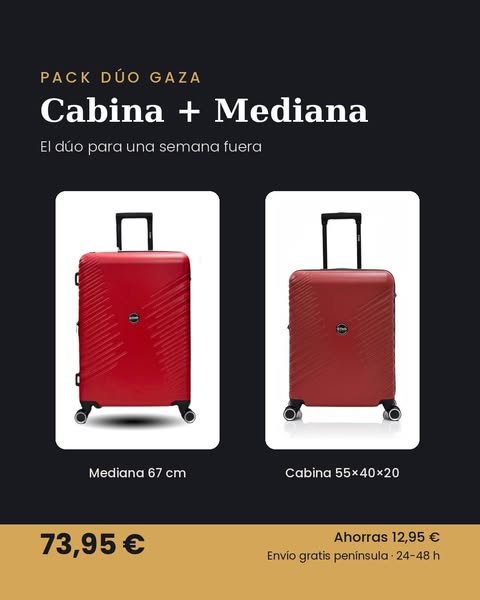 Pack Dúo Gaza — 73,95 €