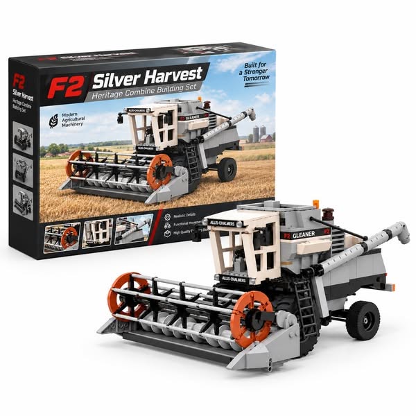 F2 Silver Harvest Heritage Combine Building Set