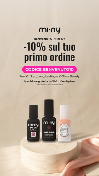 10% sul primo ordine con BENVENUTO10