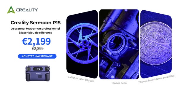 Scanner 3D Sermoon P1S — 0,02 mm