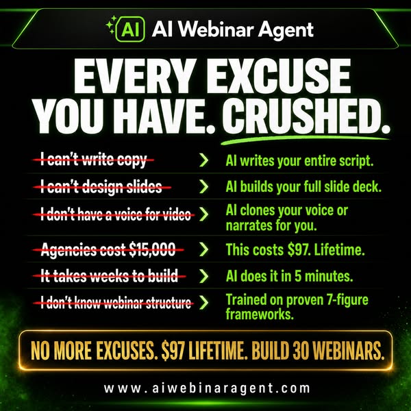 AI Webinar Agent Writes Your Script for You