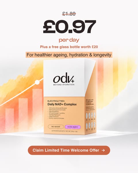 50% Off + Free Odv Frosted Glass Bottle worth £20