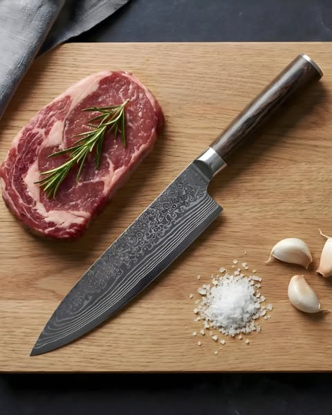 5 Damaskus-knive til 1.999 kr.