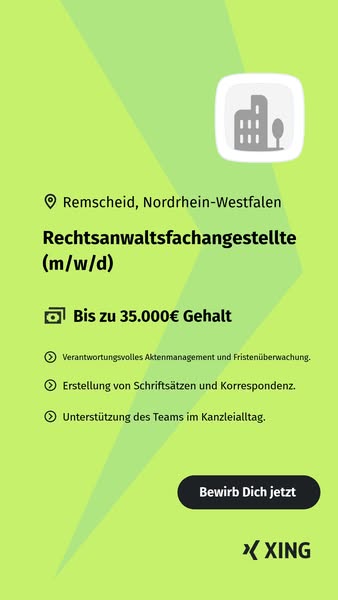 Nur wenige Klicks zum neuen Job