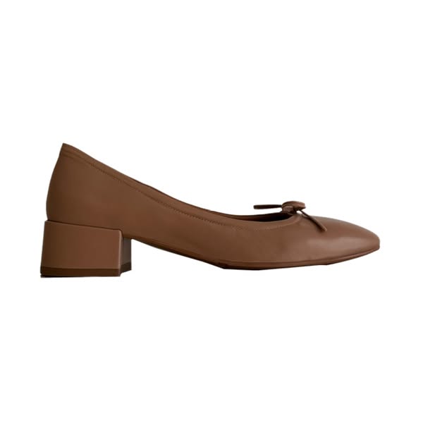 Billi Bi A8059 Ballerina Pumps, Beige Nappa