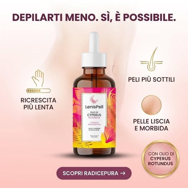 Addio peli sul viso