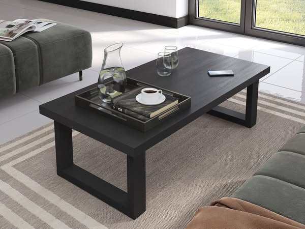 Table basse GABRIEL DARK en décor chêne noir