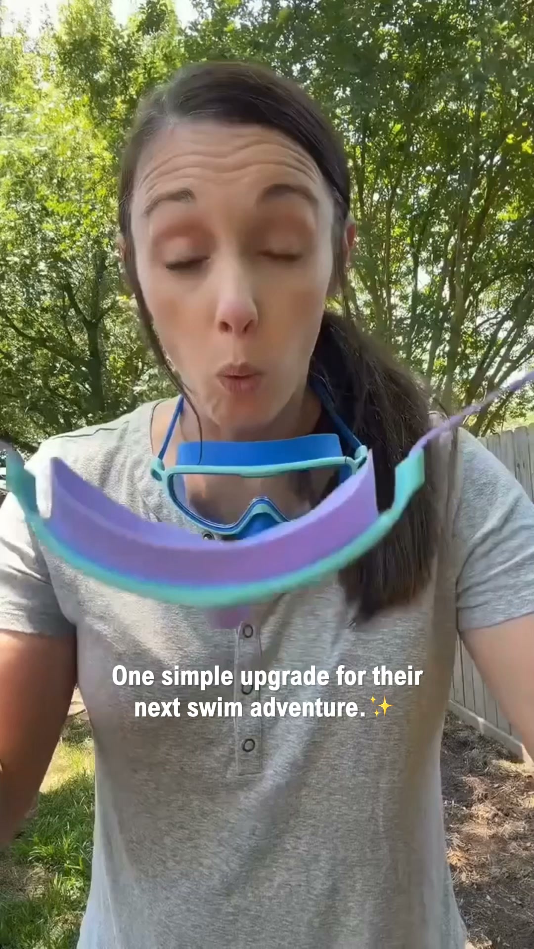 The Swim Goggles Kids Put On Themselves