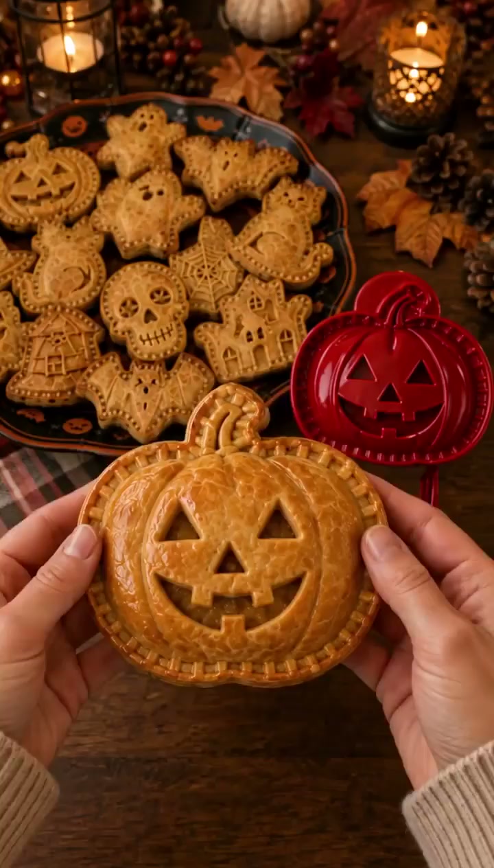 8-Piece Halloween Mini Hand Pie Mold Set
