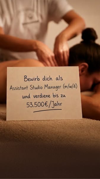 Jetzt bewerben: Assistant Studio Manager