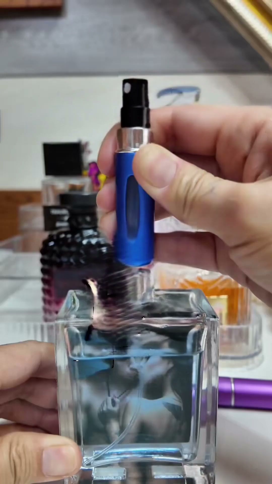 5ml Sturdy Aluminum Refillable Perfume Atomizer Set