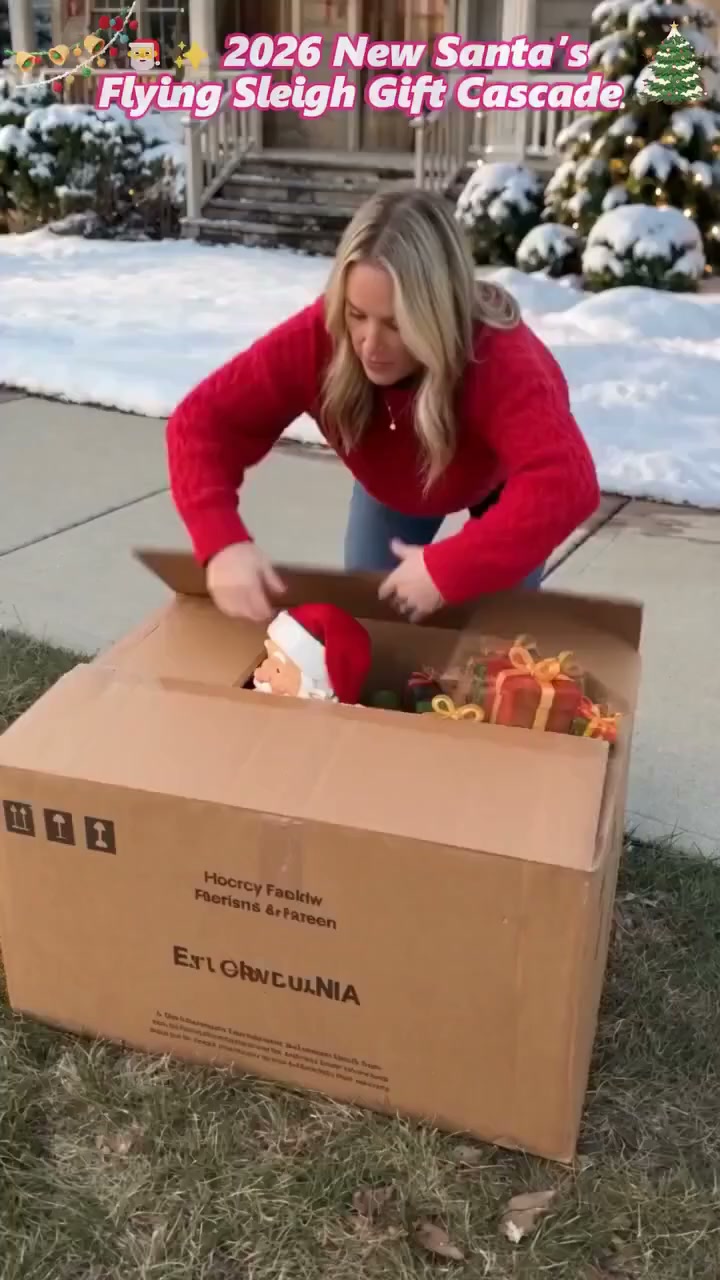 Der Weihnachtsmann ist nicht weitergezogen. Er ist in deinem Garten gelandet.