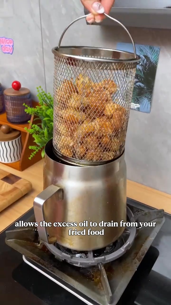 304 Stainless Steel Oil Strainer Pot