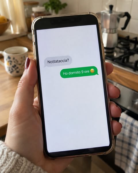 «Nottataccia?» No. Avevo dormito nove ore.