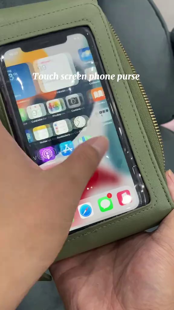 Touchscreen-Umhängetasche – Kein Einschneiden & Hände frei