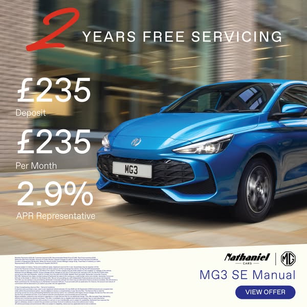 New MG3 SE Manual From £235/Month