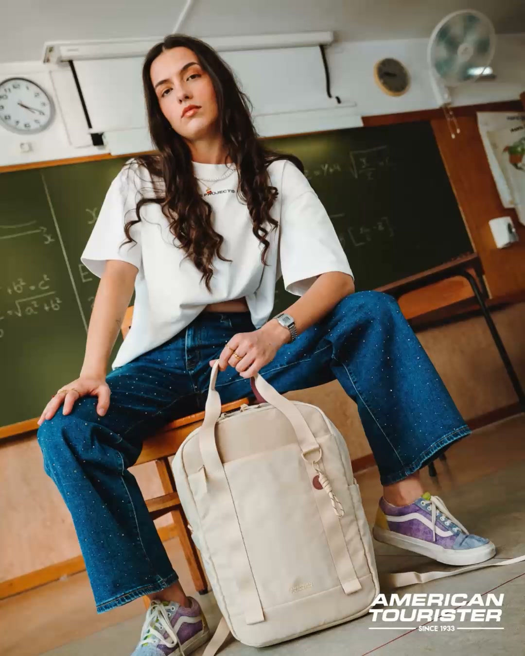 Minima Mochila Para Portátil 15.6" Bege Areia