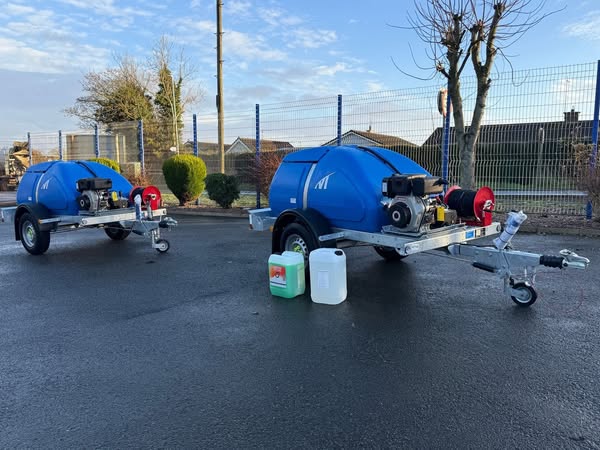 1100L Yanmar 18 LPM Diesel Pressure Washer Bowser