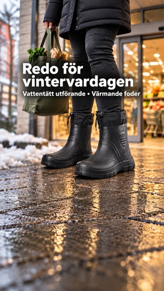 Fodrade stövlar för vinter och friluftsliv