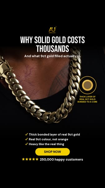 Real 9ct Gold Filled. Built To Last.