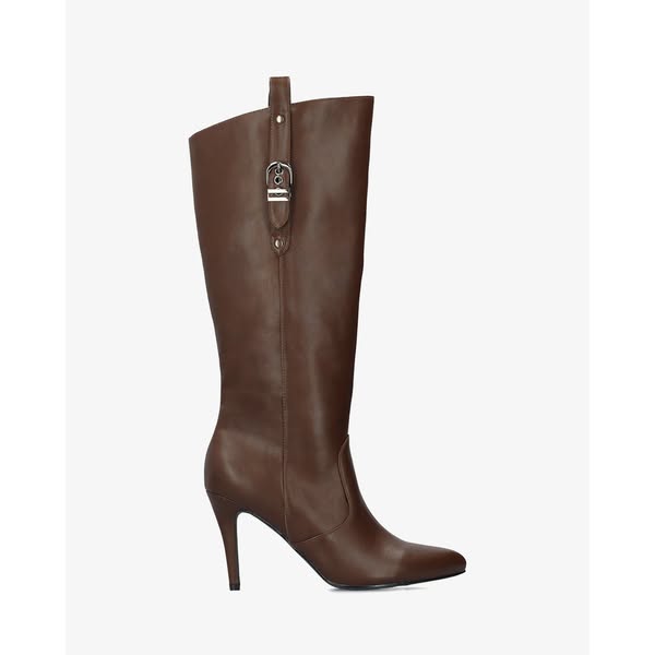 Bota alta tacón en soft marrón