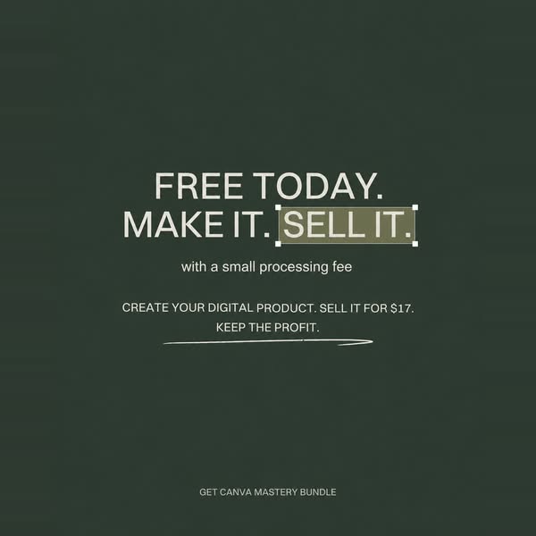 10 Minutes. One Template. Your First Digital Product.