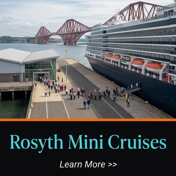 Discover popular mini cruise routes and onboard options for short trips from Rosyth, Scotland.