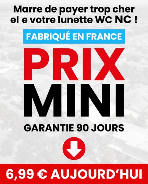 Lunette WC solide à 6,99 €
