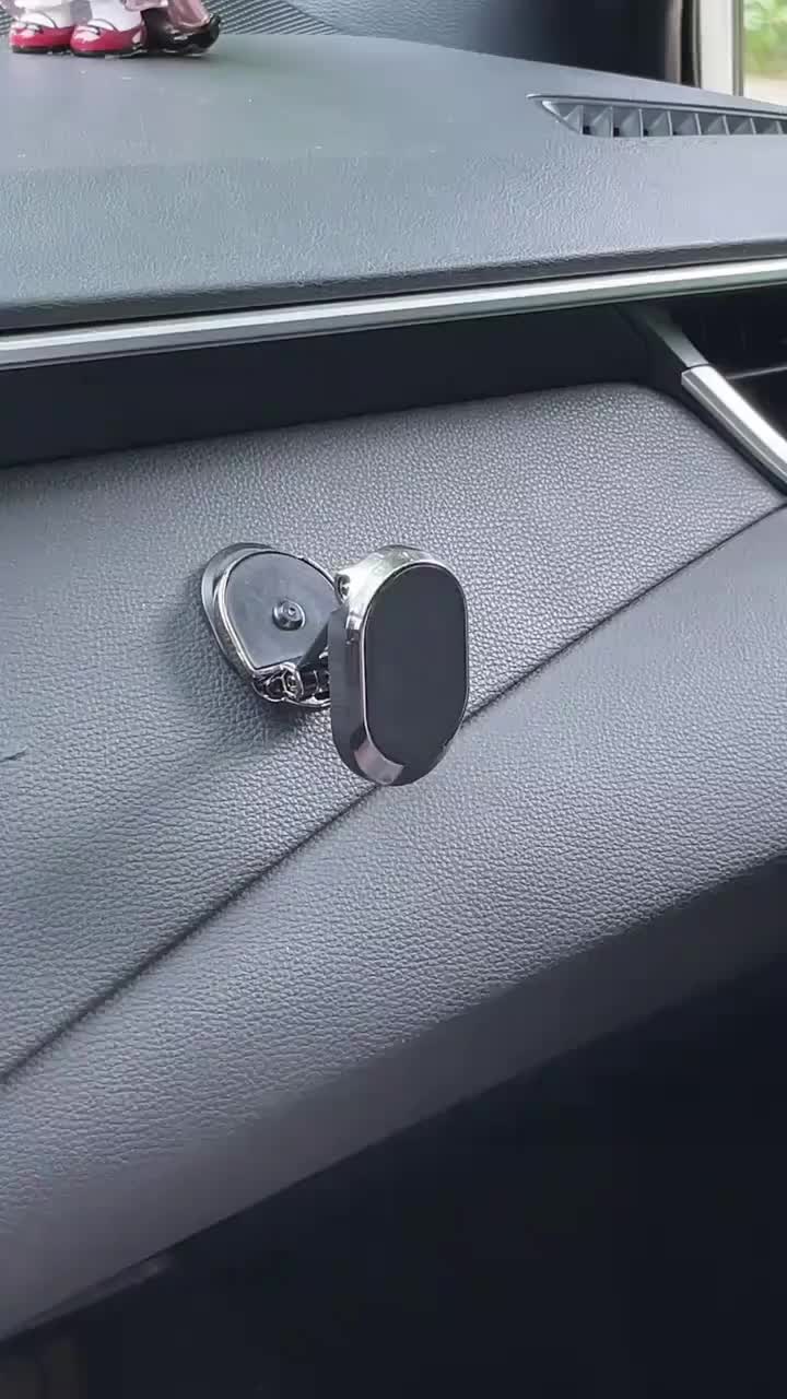 Support Téléphonique Magnétique Pliable en Alliage de Zinc pour Voiture