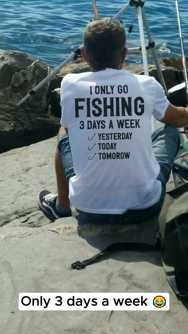 3 Days A Week Fishing Tee