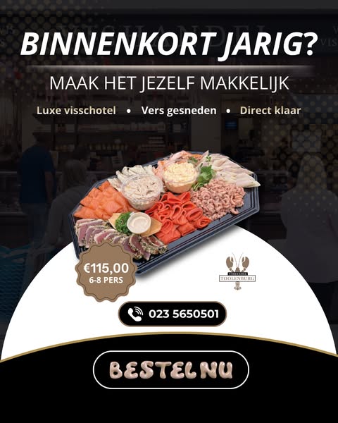 Visschotel? Bestel direct!